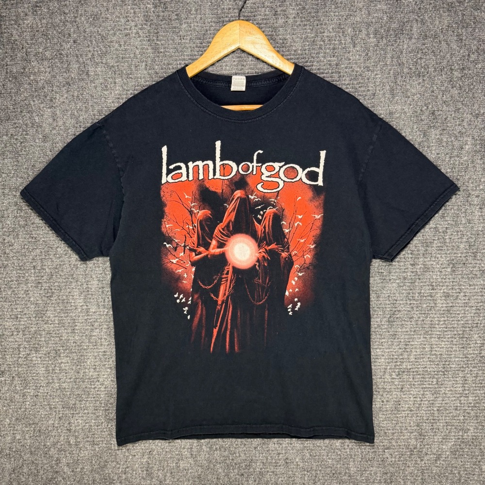 Lamb of God North America 2021 Tour T-Shirt Black Mens Large Fruit of the Loom